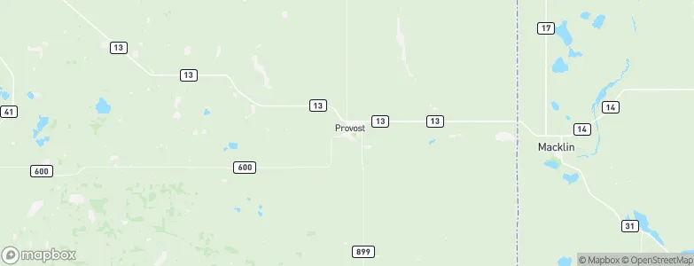 Provost, Canada Map