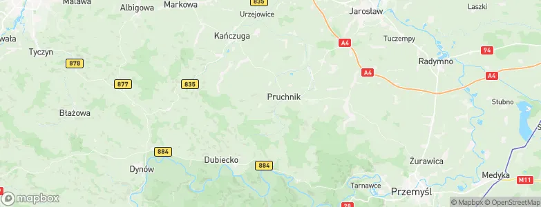 Pruchnik, Poland Map