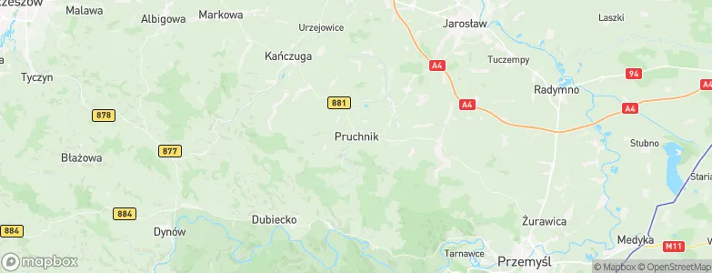 Pruchnik, Poland Map