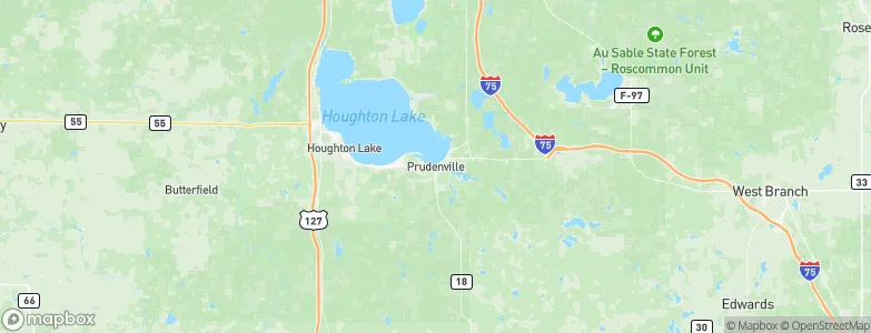 Prudenville, United States Map