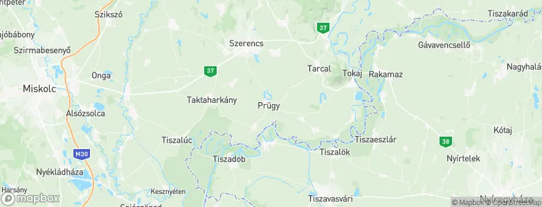 Prügy, Hungary Map
