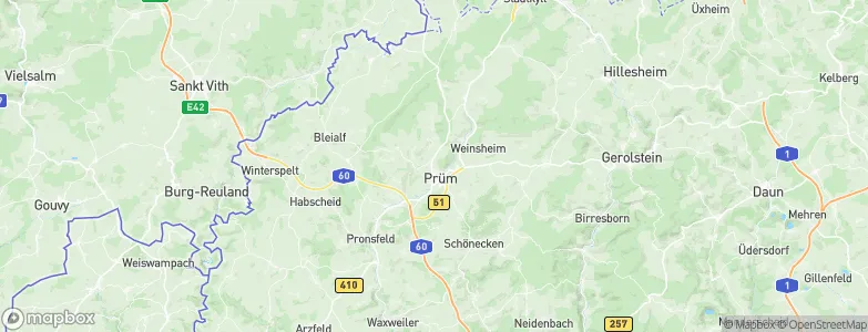 Prüm, Germany Map
