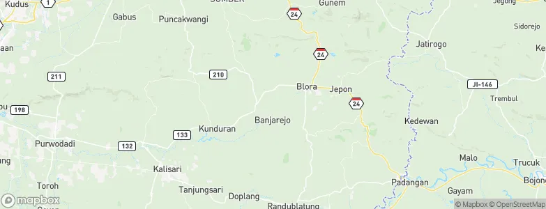 Pruntusan, Indonesia Map