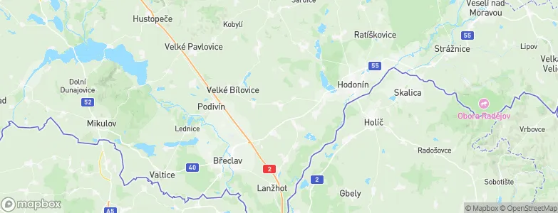 Prušánky, Czechia Map
