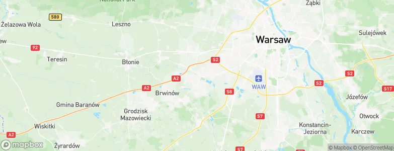 Pruszków, Poland Map
