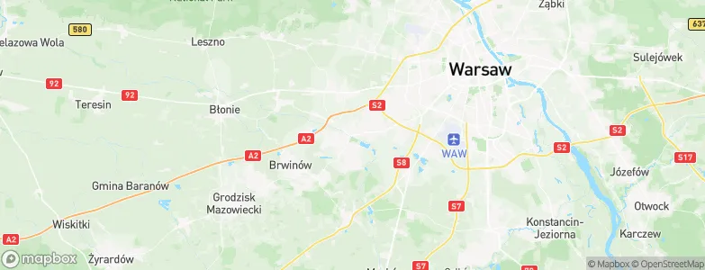 Pruszków, Poland Map