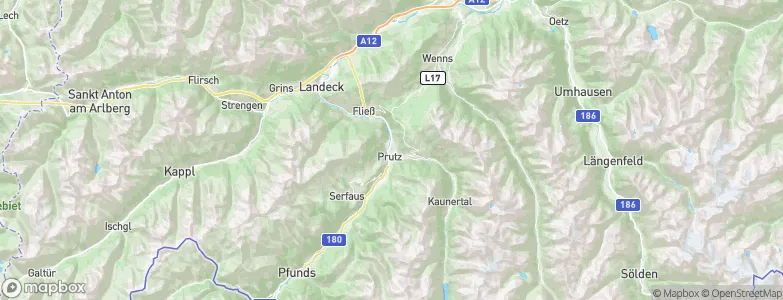 Prutz, Austria Map