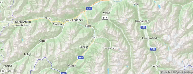 Prutz, Austria Map
