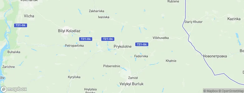 Prykolotne, Ukraine Map