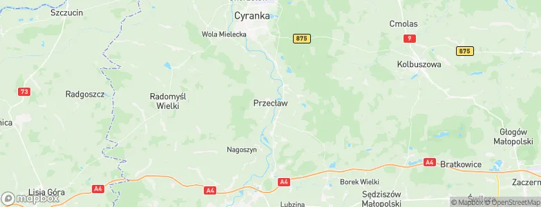 Przecław, Poland Map