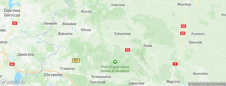 Przeginia, Poland Map