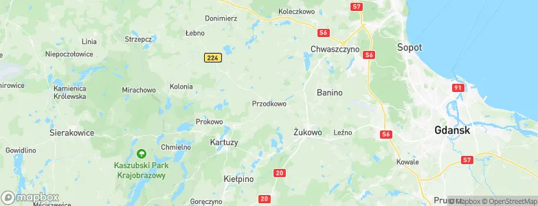 Przodkowo, Poland Map