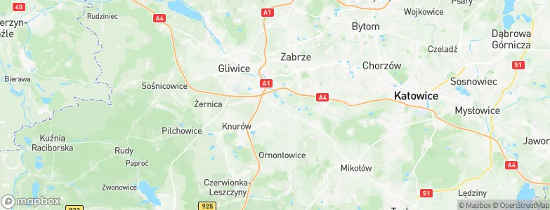 Przyszowice, Poland Map