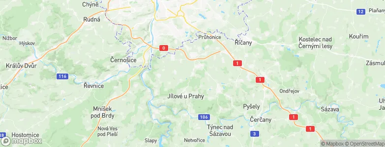 Psáry, Czechia Map