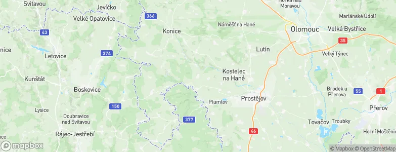 Ptení, Czechia Map
