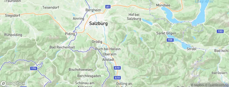 Puch bei Hallein, Austria Map