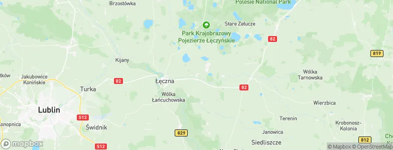 Puchaczów, Poland Map