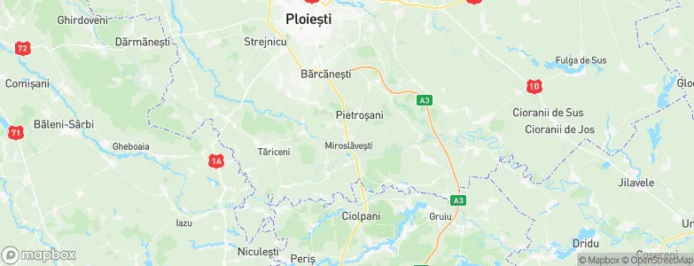 Puchenii Mari, Romania Map