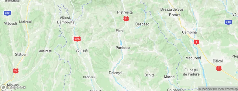 Pucioasa, Romania Map