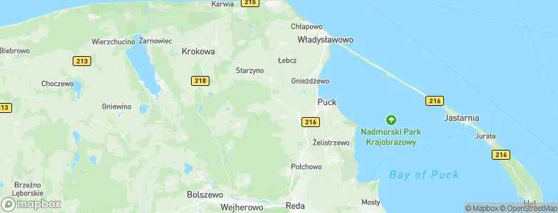 Puck, Poland Map