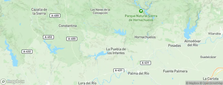 Puebla de los Infantes, La, Spain Map