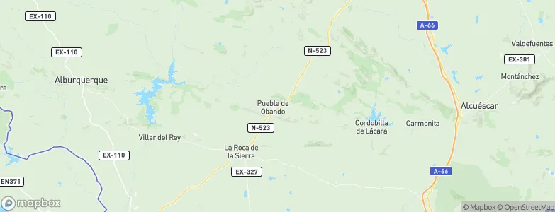 Puebla de Obando, Spain Map