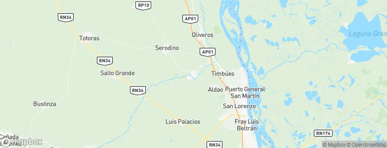 Pueblo Andino, Argentina Map