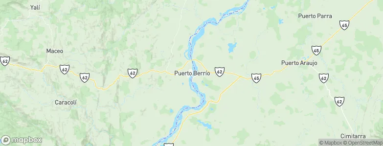 Puerto Berrío, Colombia Map