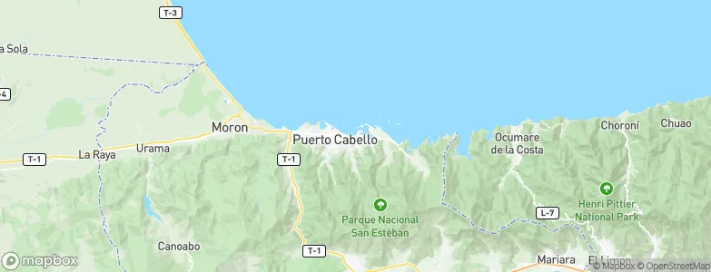Puerto Cabello, Venezuela Map