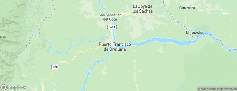 Puerto Francisco de Orellana, Ecuador Map