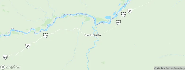 Puerto Gaitán, Colombia Map