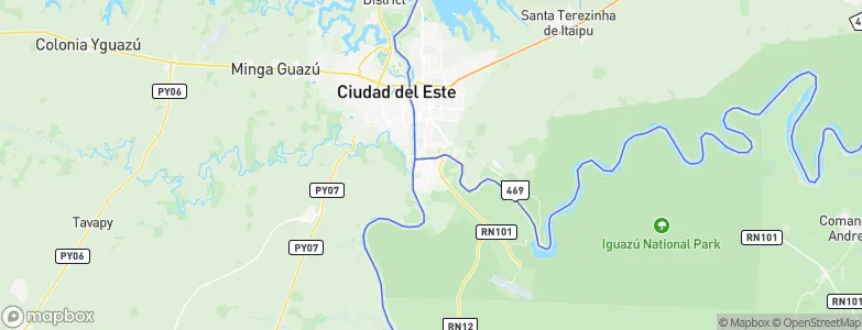 Puerto Iguazú, Argentina Map