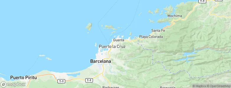 Puerto La Cruz, Venezuela Map