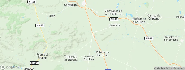 Puerto Lápice, Spain Map
