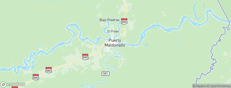 Puerto Maldonado, Peru Map
