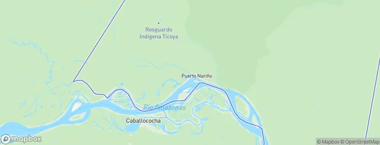 Puerto Nariño, Colombia Map