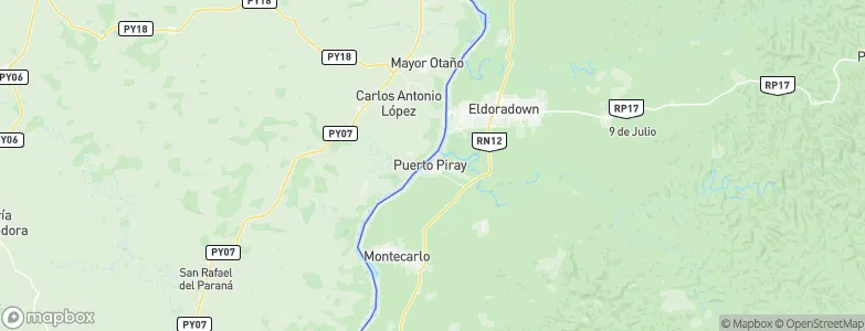 Puerto Piray, Argentina Map