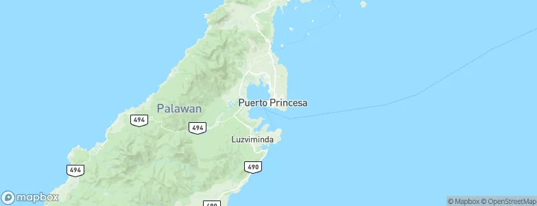Puerto Princesa City, Philippines Map