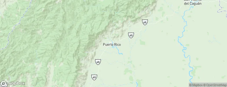 Puerto Rico, Colombia Map