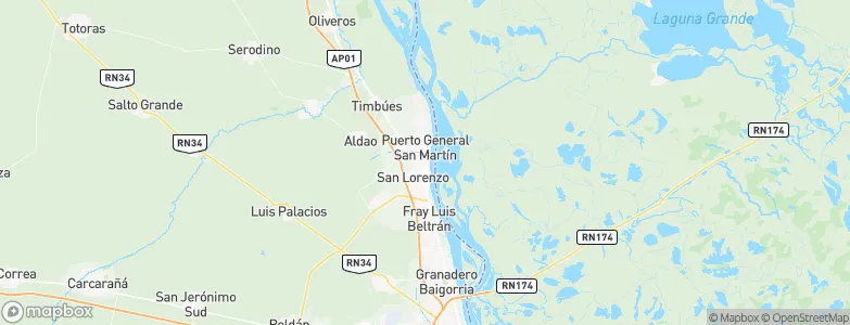 Puerto San Lorenzo, Argentina Map