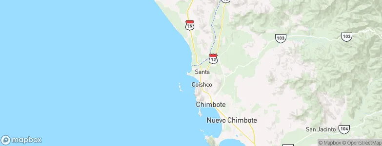 Puerto Santa, Peru Map