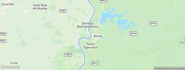 Puerto Wanda, Argentina Map