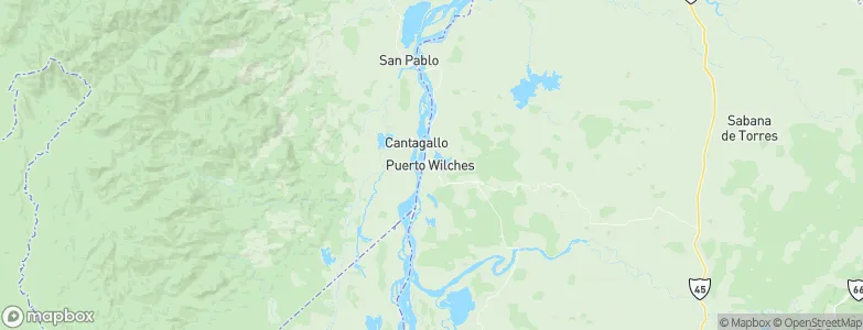 Puerto Wilches, Colombia Map
