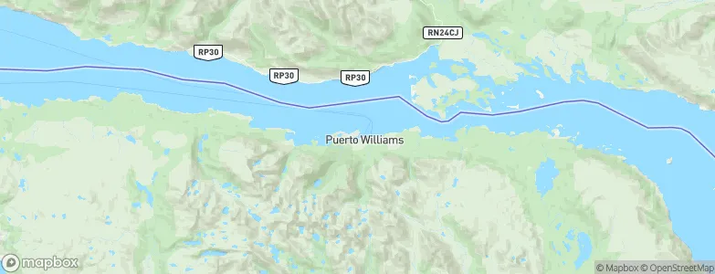 Puerto Williams, Chile Map