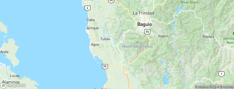 Pugo, Philippines Map