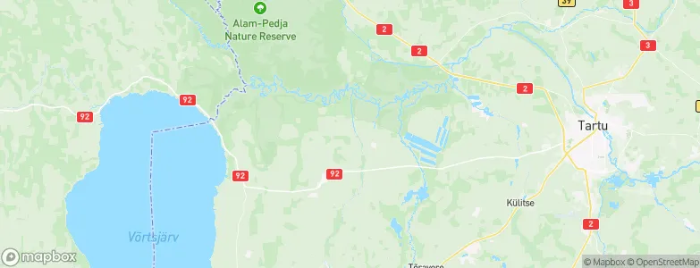 Puhja vald, Estonia Map