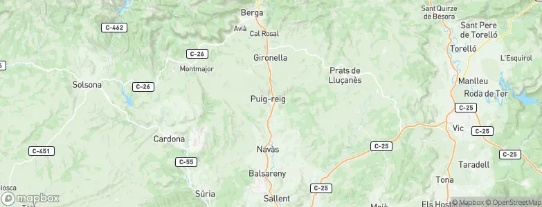 Puig-reig, Spain Map