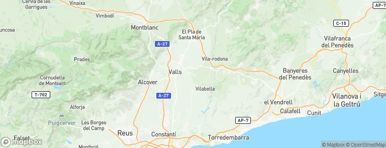 Puigpelat, Spain Map