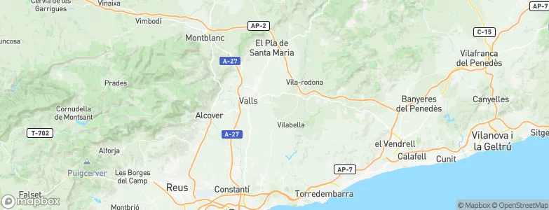 Puigpelat, Spain Map