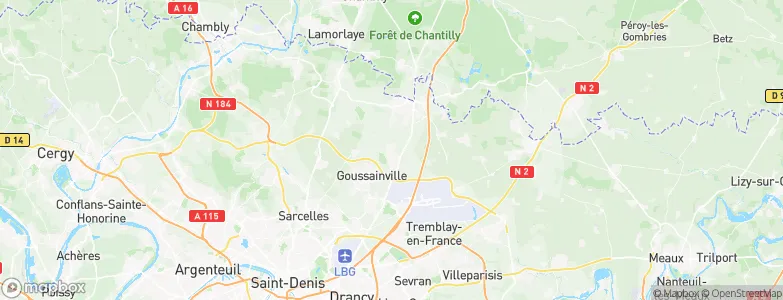 Puiseux-en-France, France Map